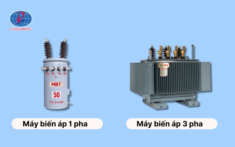 Máy biến áp 1 pha và máy biến áp 3 pha