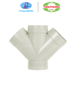Chữ thập xiên 45 độ nhựa uPVC Tiền Phong