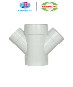 Chữ thập xiên 45 độ chuyển bậc nhựa uPVC Tiền Phong