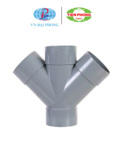 Chữ thập xiên 45 độ nhựa uPVC Tiền Phong