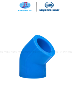 Co ống nước 45 độ PPR Bình Minh