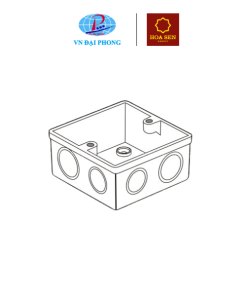 Đế âm tường uPVC luồn dây điện Hoa Sen