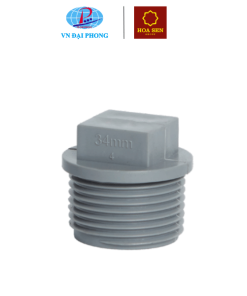 Nắp khóa ren ngoài nhựa uPVC Hoa Sen