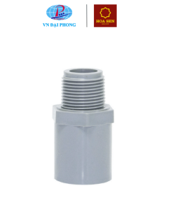 Nối giảm ren ngoài nhựa uPVC Hoa Sen