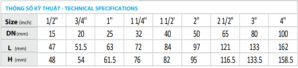Van một chiều lá đồng MIHA Minh Hòa