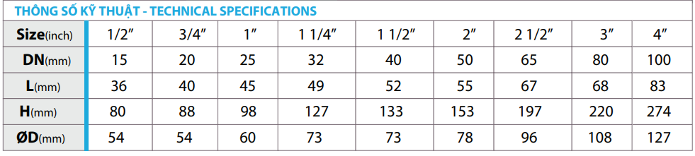 Van cửa đồng MI Minh Hòa
