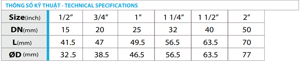 Van một chiều đồng lò xo MBV Mình Hòa