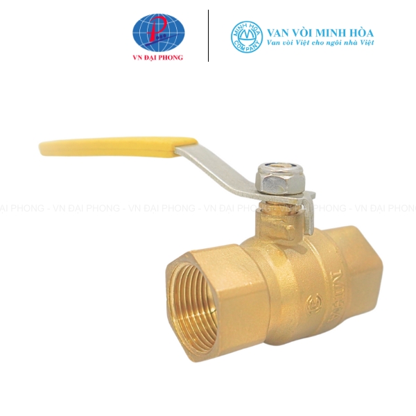 Van bi đồng gas tay gạt màu vàng MIHA - PN30 Minh Hòa