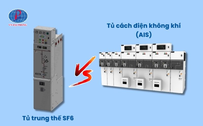 So sánh tủ trung thế SF6 và tủ cách điện không khí (AIS)