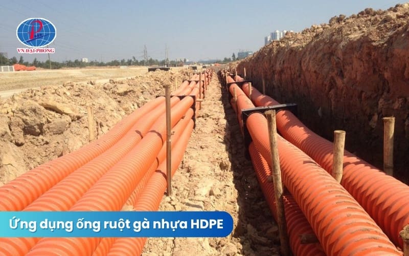 Ứng dụng của ống ruột gà nhựa HDPE